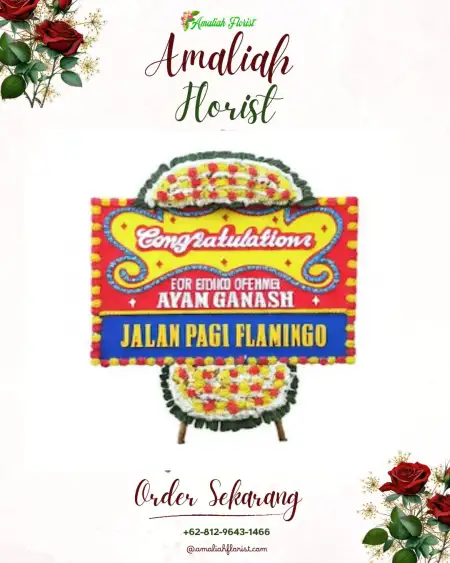 Sewa Papan Bunga Tegalroso